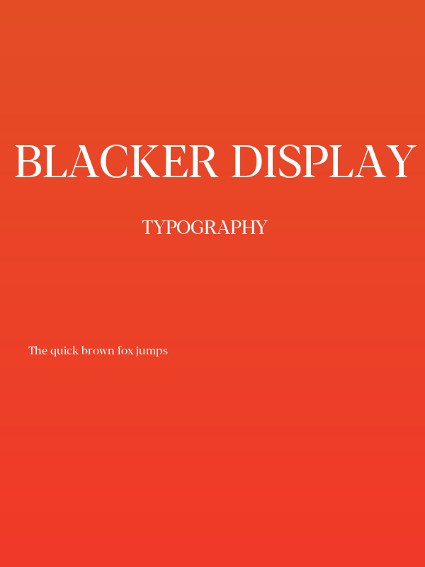 Blacker Display Regular Poster