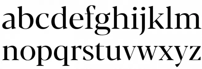 Blacker Display Regular Font LOWERCASE