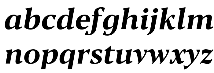 Blacker Text Bold Italic Font LOWERCASE