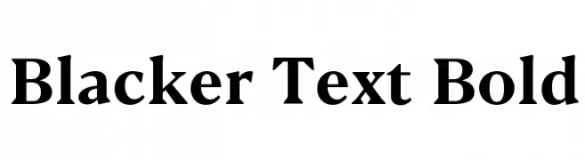 Blacker Text Bold  baixar fontes gratis