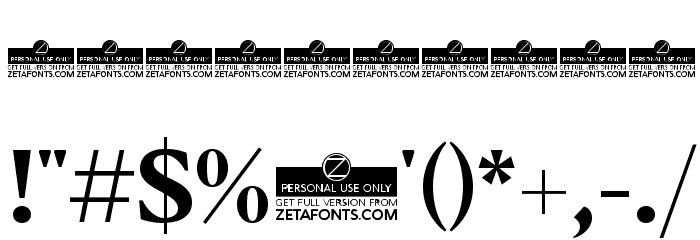 Blacker Text Bold Font OTHER CHARS