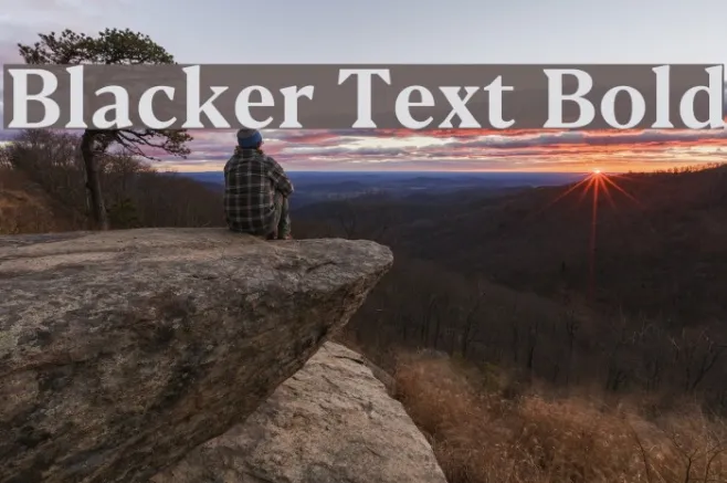 Blacker Text Bold Example 1