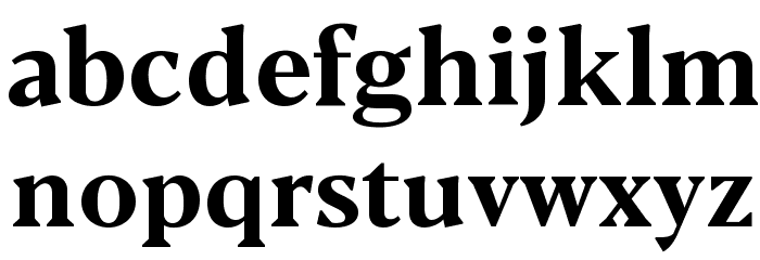 Blacker Text Bold Font LOWERCASE
