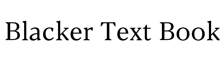 Blacker Text Book  لخطوط تنزيل