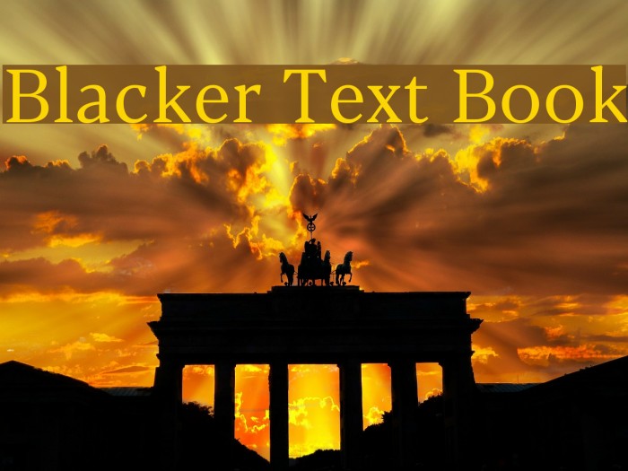 Blacker Text Book Example 2