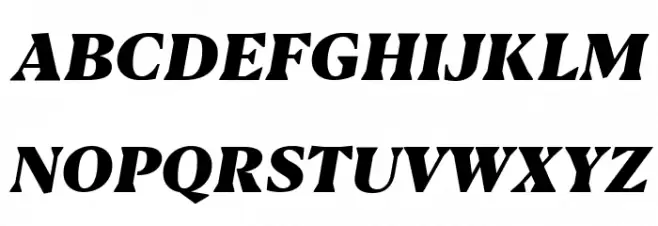 Blacker Text Heavy Italic Fuentes MAYÚSCULAS
