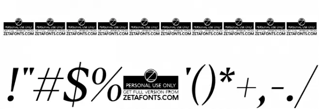 Blacker Text Italic Font OTHER CHARS