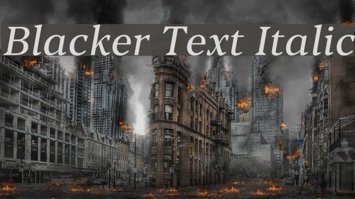 Blacker Text Italic Example 3