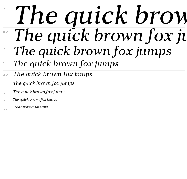 Blacker Text Italic Waterfall