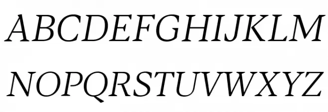 Blacker Text Light Italic Шрифта ВЕРХНИЙ