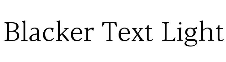 Blacker Text Light  Скачать бесплатные шрифты