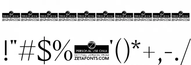 Blacker Text Light Font OTHER CHARS