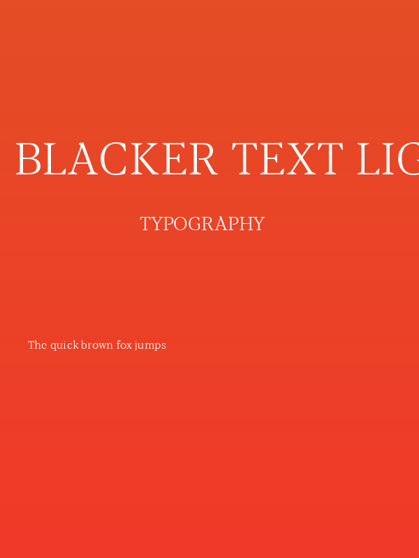 Blacker Text Light Poster