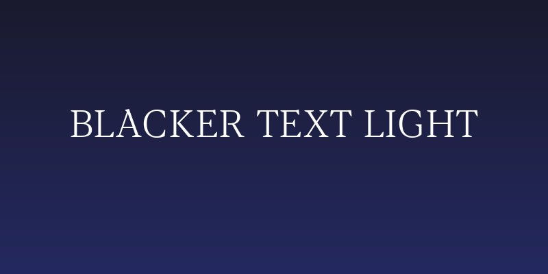 Blacker Text Light Social Header