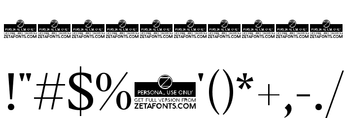 Blacker Text Regular Font OTHER CHARS