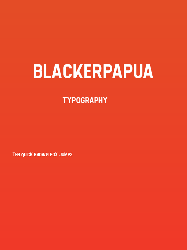 BlackerPapua Poster
