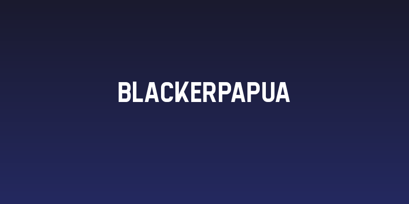 BlackerPapua Social Header