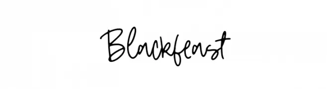 Blackfeast  フリーフォントのダウンロード