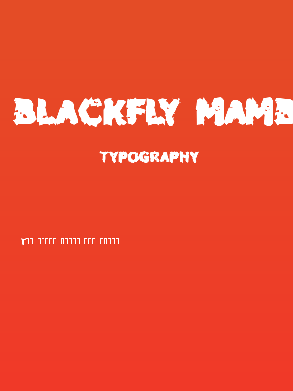 Blackfly Mambo Poster
