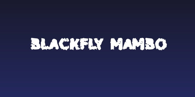 Blackfly Mambo Social Header