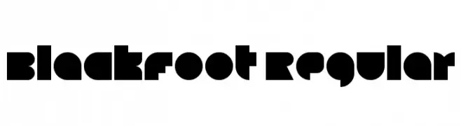 Blackfoot Regular  Frei Schriftart Herunterladen