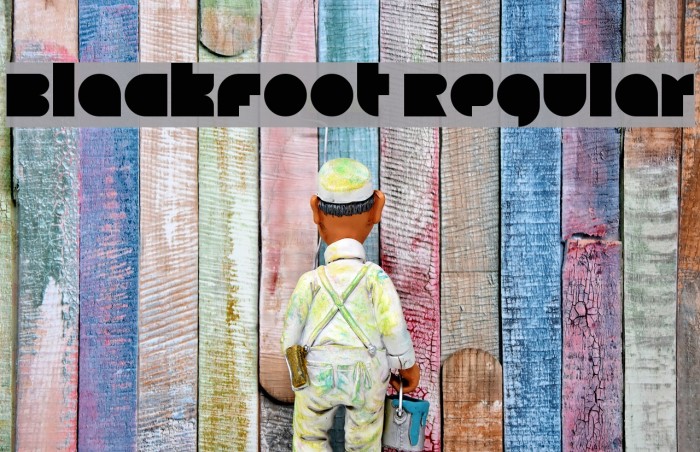 Blackfoot Regular Font examples