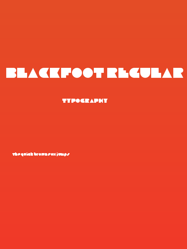 Blackfoot Regular Poster