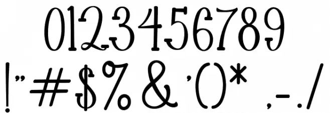 Blackfriday Font OTHER CHARS