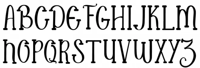 Blackfriday Font UPPERCASE