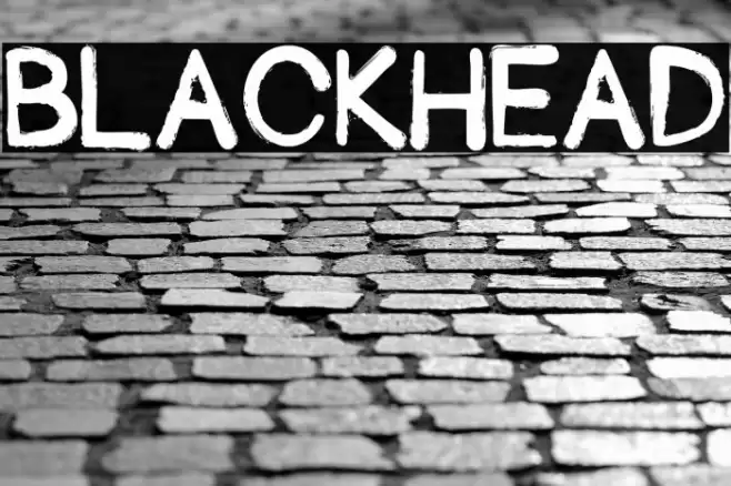 Blackhead Font examples