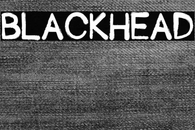 Blackhead Font examples