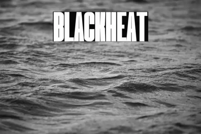 Blackheat Font examples