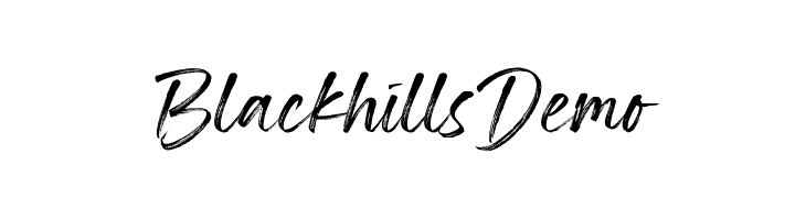 Blackhills Demo  नि: शुल्क फ़ॉन्ट्स डाउनलोड