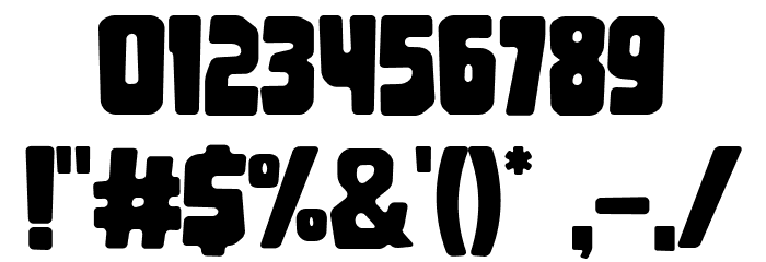 Blackhood Font OTHER CHARS