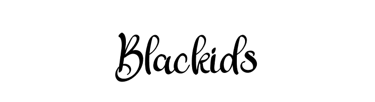 Blackids  font caratteri gratis