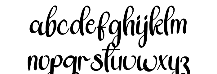 Blackids Font LOWERCASE