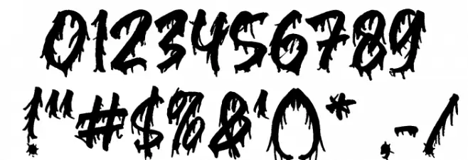 Blackink Font OTHER CHARS