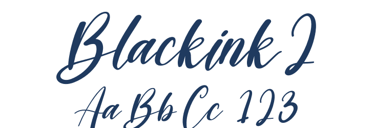 Blackink2 Font Preview