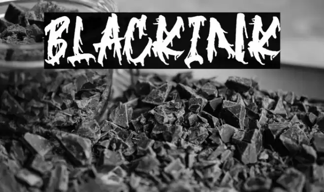 Blackink Font examples