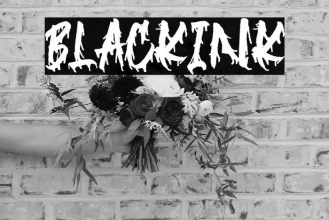 Blackink Font examples