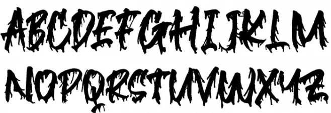 Blackink फ़ॉन्ट लोअरकेस