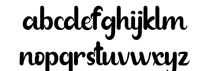 Blackisot Font LOWERCASE