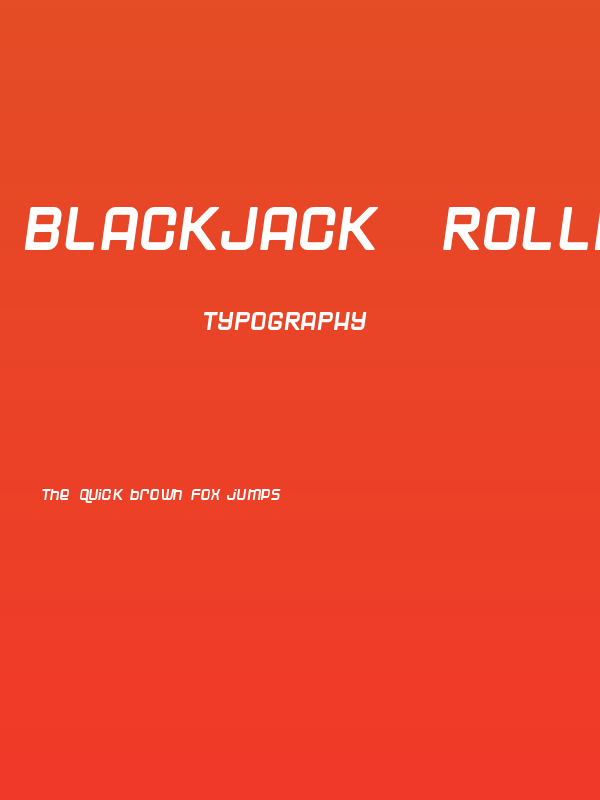 Blackjack  Rollin Poster