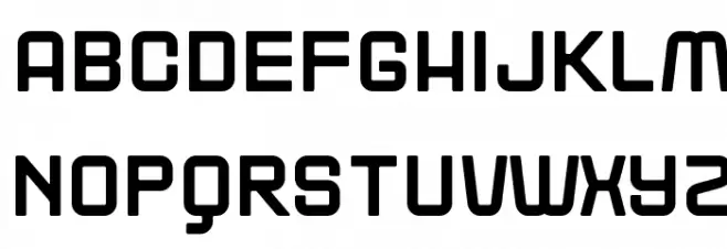 Blackjack フォント 大文字