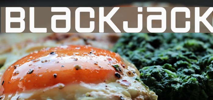 Blackjack Font examples