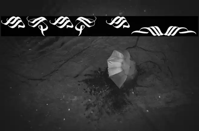 Blackland Ornament Font examples