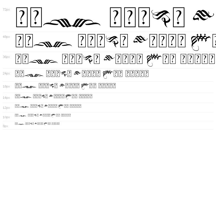 Blackland Ornament Waterfall