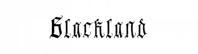 Blackland  font caratteri gratis
