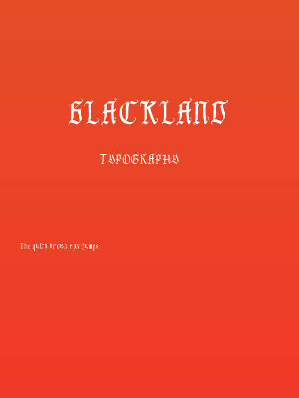 Blackland Poster