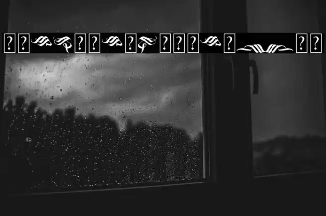 BlacklandOrnament Font examples